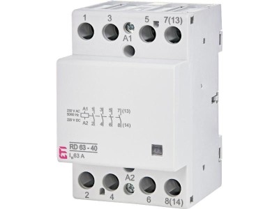 Contactor modular 63A 4ND RD63-40 230V Eti 002464026 foto