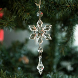 Ornament pentru bradul de Crăciun - fulg de nea - 2 forme, Oem