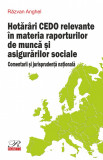 Hotarari CEDO relevante in materia raporturilor de munca si asigurarilor sociale | Razvan Anghel, Rosetti