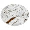 Covor ALLURE 1963 cerc Marmură - Structural, elegant, glamour alb / aur , cerc 100 cm