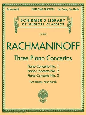 Three Piano Concertos: Nos. 1, 2, and 3: Schirmer&amp;#039;s Library of Musical Classics, Vol. 2087 2 Pianos, 4 Hands foto