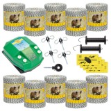 Pachet de bază gard electric 10000 m, 7,2&nbsp;Joule, pentru animale sălbatice