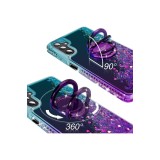 Carcasă pentru Samsung Galaxy A14 5G, [Silverback] carcasă de telefon mobil cu sclipici pentru fete cu suport inel, husă de protecție din silicon lich