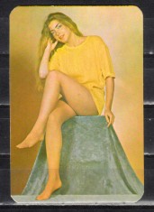 C9 3 - 1985 - Calendar de buzunar - reclama ciorapi ADESGO