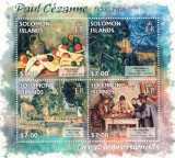 INSULELE SOLOMON 2013 - Picturi, Cezanne/ bloc MNH (cota Michel 10&euro;), Nestampilat