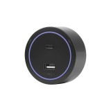 Cumpara ieftin Modul priza USB A+C 20W pentru sina modulara Luxion, negru