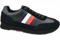 Incaltaminte sneakers Tommy Hilfiger Corporate Leather Flag Runner FM0FM02380-990 pentru Barbati foto