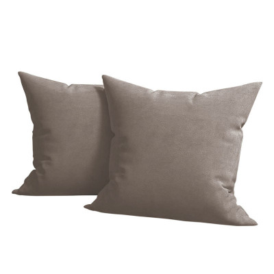 Set 2 huse pernute decorative din catifea cu fermoar, 45x45 cm, Madison, densitate 700 g/ml, Harbor gray foto