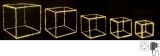 Set 5 decoratiuni luminoase 55x55x55 cm, 45x45x45 cm, 35x35x35 cm, 30x30x30 cm, 25x25x25 cm