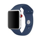 Cumpara ieftin Curea din silicon albastru inchis cobalt pentru Apple Watch 42/44/45 mm, marimea M/L, seriile 1,2,3,4,5,6,7,8