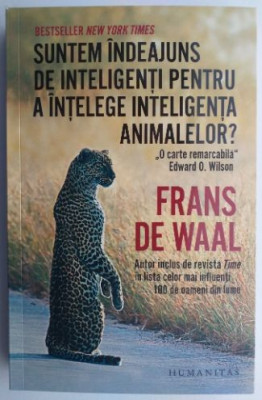 Suntem indeajuns de inteligenti pentru a intelege inteligenta animalelor? - Frans de Waal foto