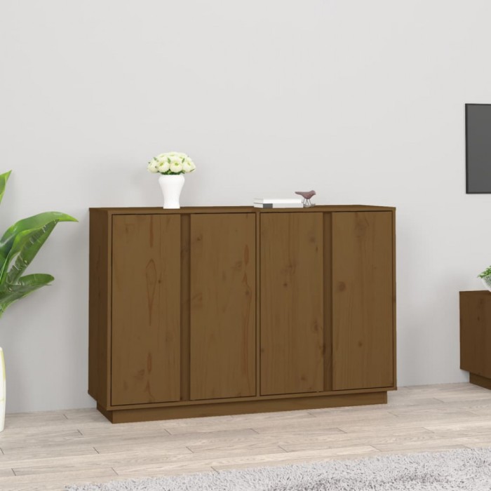 vidaXL Servantă, maro miere, 120x35x80 cm, lemn masiv de pin 814497
