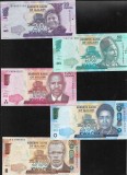 Set Malawi 20 + 50 + 100 + 200 + 500 kwacha unc-aunc