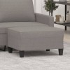 Taburet, gri taupe, 70x55x41 cm, material textil