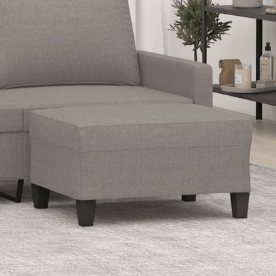 Taburet, gri taupe, 70x55x41 cm, material textil foto