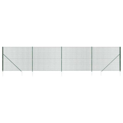 Gard plasa de sarma cu tarusi de fixare, verde, 2,2x10 m foto