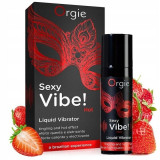 Lichid Vibrator Sexy Vibe! Hot, Aroma Capsuni, 15 ml