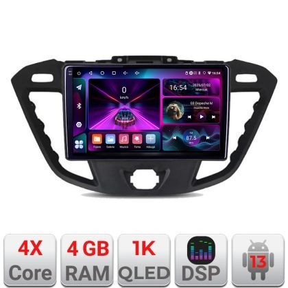 Navigatie Ford Transit Quad Core A-845 4+64 InCell Display 1K Android Waze USB Navigatie Internet Youtube Radio CarStore Technology