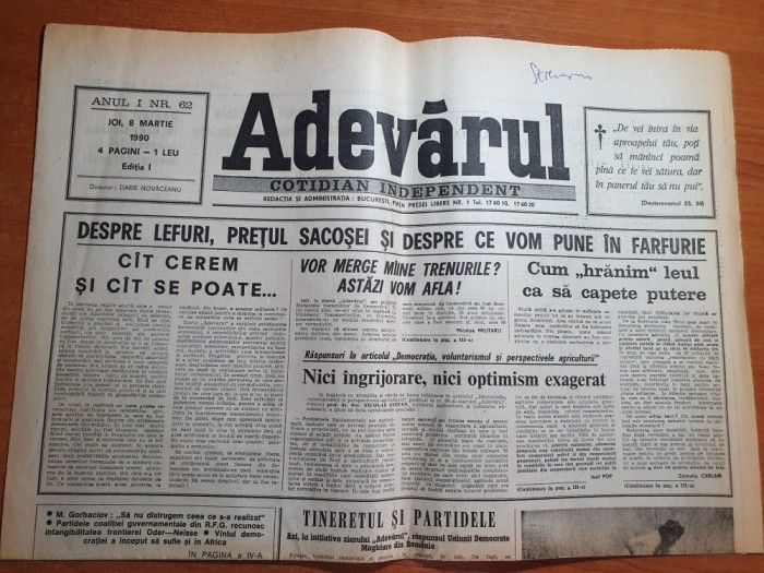 adevarul 8 martie 1990-art. libera initiativa
