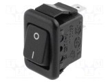 Rocker SPST ON-OFF 3A 250VAC Negru Canal Electronic