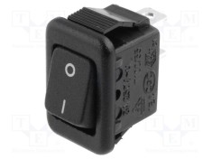 Rocker SPST ON-OFF 3A 250VAC Negru Canal Electronic