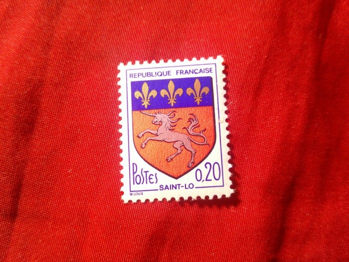 Serie 1 valoare Franta 1966 - Emblema