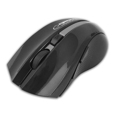 Mouse optic fara fir, 6D, Bluetooth v.5.0, Esperanza Virgo 94664, 120 x 70 x 40 mm, 1600 DPI, negru cu argintiu foto