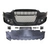Set bara fata AUDI A5/S5 (B8), 10.2011-08.2016, cu rame negru lucios, cu lampi ceata, cu gauri spalator; grunduit, de vopsit; type RS5; cu grile; cu