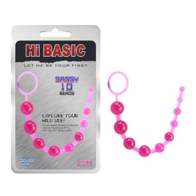 SASSY Anal Beads-Pink foto