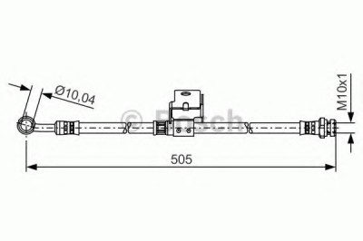 Conducta / cablu frana KIA RIO II (JB) (2005 - 2016) BOSCH 1 987 481 506 foto