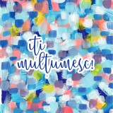 Felicitare - Love - Confetti - Iti multumesc | Ana-Maria Galeteanu Ilustrator