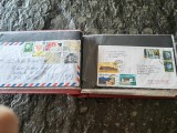 Album, Lot, 100 plicuri Japonia, diferite, circ. deosebite, 1940-90, unele rare