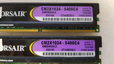 Memorie Corsair XMS2 1GB DDR2 CM2X1024-5400C4 - poze reale foto