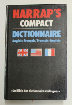 HARRAP &amp;#039;S COMPACT DICTIONNAIRE ANGLAIS - FRANCAIS - FRANCAIS - ANGLAIS by PATRICIA FORBES and MURIEL HOLLAND SMITH , 1984 foto