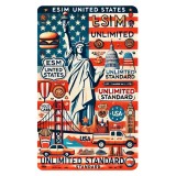 eSIM United States, Unlimited Standard, 30 Days