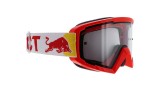 Red Bull Spect motokrosov&eacute; br&yacute;le WHIP červen&eacute; s čir&yacute;m sklem - M