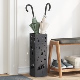 vidaXL Suport de Umbrele Negru Metal Mediu Model