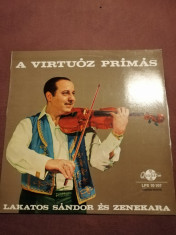 Sandor Lakatos &amp;amp; Gipsy Band-Virtuoz Primas vinil vinyl Qualiton Hungary foto