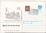 bnk ip URSS 1991 - francat Lithuania 1991 - stampila ocazionala