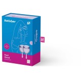 Set 2 cupe menstruale silicon Satisfyer Feel Good 15 si 20 ml mov