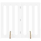 vidaXL Țarc pliabil pentru animale de companie 2 pcs Alb 8005971