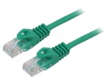 Patch cord U/UTP 6 litat CCA PVC verde 20m 26AWG