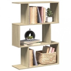 vidaXL Bibliotecă/separator 3 niveluri stejar sonoma 70x24x97 cm lemn