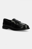 Aldo mocasini de piele ADIBAEN femei, culoarea negru, cu toc plat, 13838590 ADIBAEN