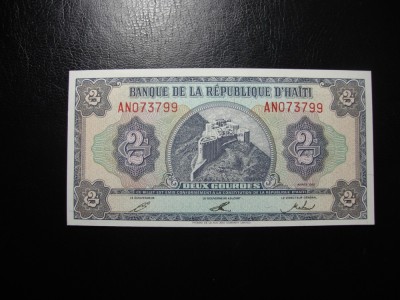 HAITI 2 G0URDES 1992 UNC foto