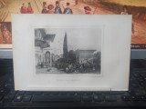 Gravură &icirc;n oțel, Constantinopole Constantinopol Istanbul Rouargue Paris 1853 035