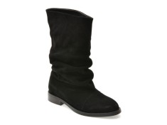 Cizme FLAVIA PASSINI negre, B17, din piele intoarsa