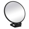 Oglinda Dubla de Mana Rubber, Marire x2, Neagra, Maner 9cm, Cosmetica Machiaj, Oglinda Cosmetica Cauciuc/Sticla