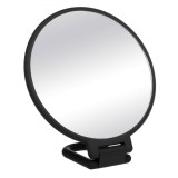 Oglindă Dublă de M&acirc;nă, Model Rubber, Marire x2, Culoare Negru, M&acirc;ner 9cm, Oem