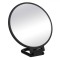 Oglindă Dublă de M&acirc;nă, Model Rubber, Marire x2, Culoare Negru, M&acirc;ner 9cm
